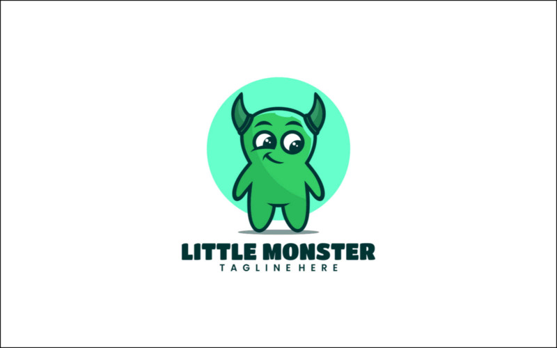 Little Monster Cartoon Logo Logo Template