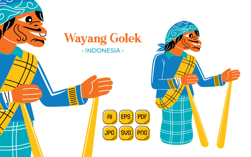 Wayang Golek (Indonesia Culture) Vector Graphic