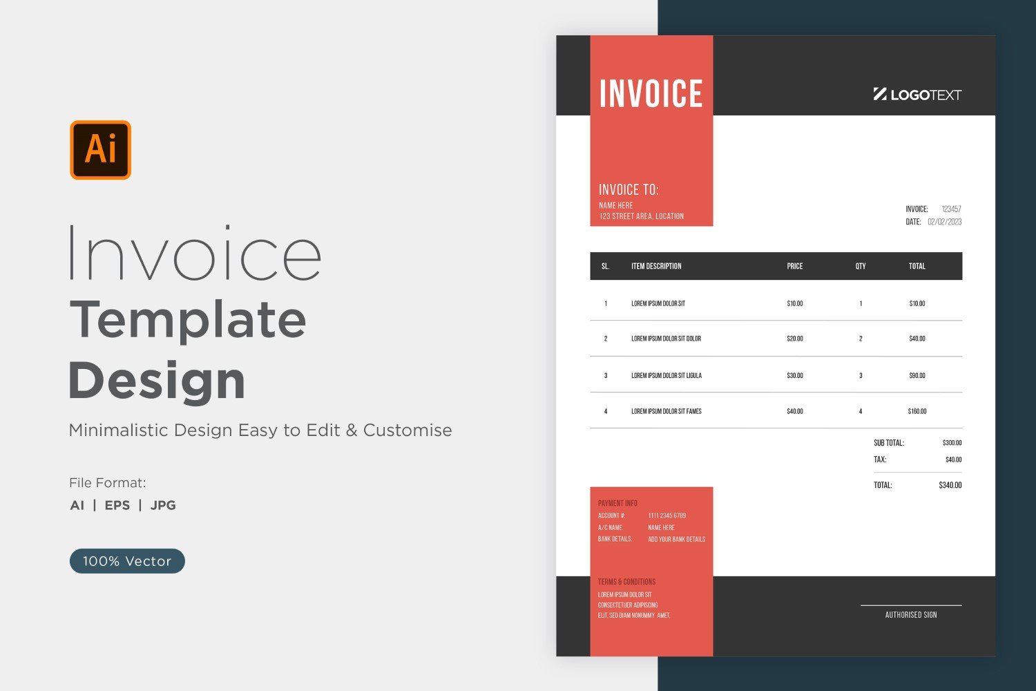 Kit Graphique #320809 Invoices Invoice Divers Modles Web - Logo template Preview