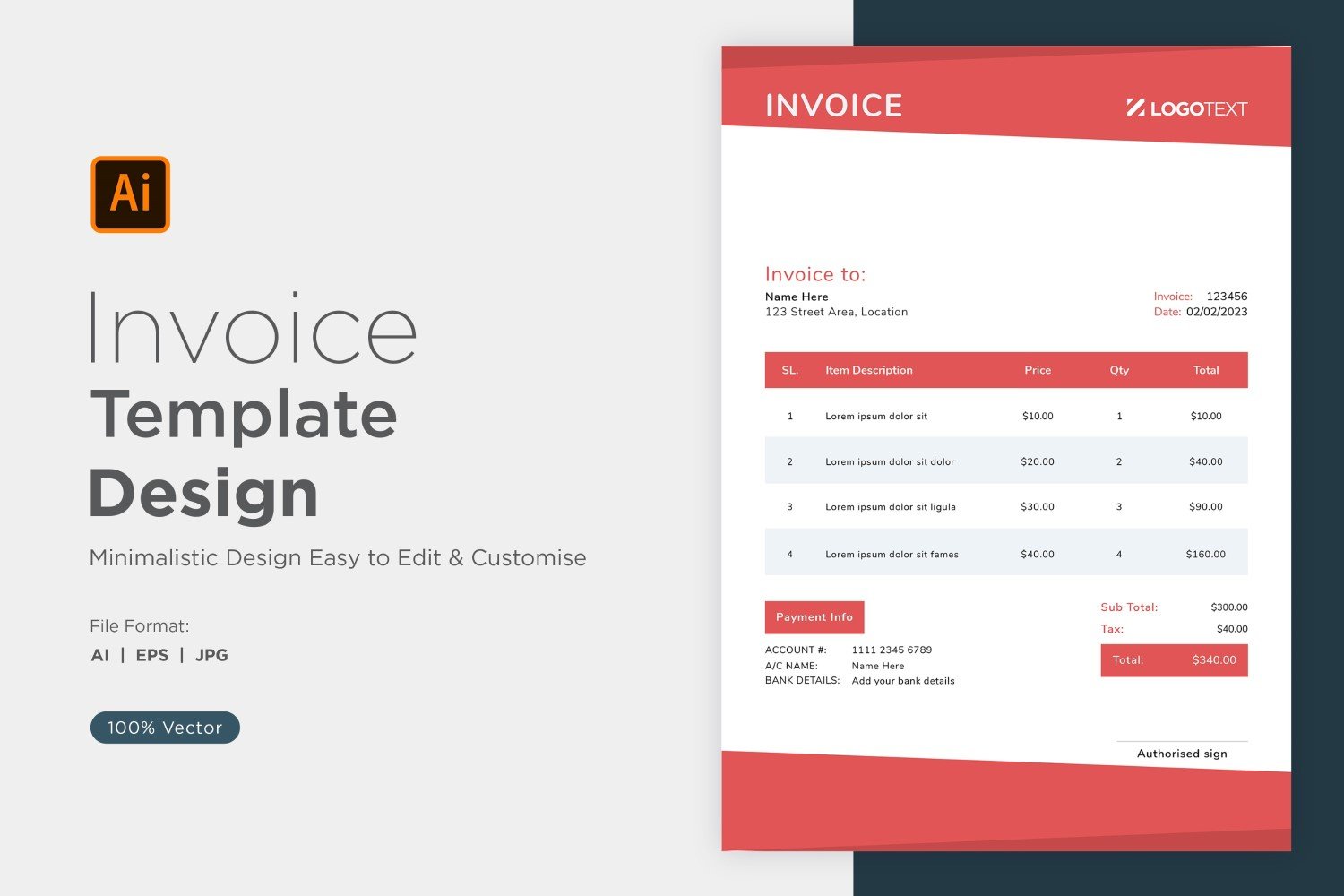 Kit Graphique #320815 Invoices Invoice Divers Modles Web - Logo template Preview