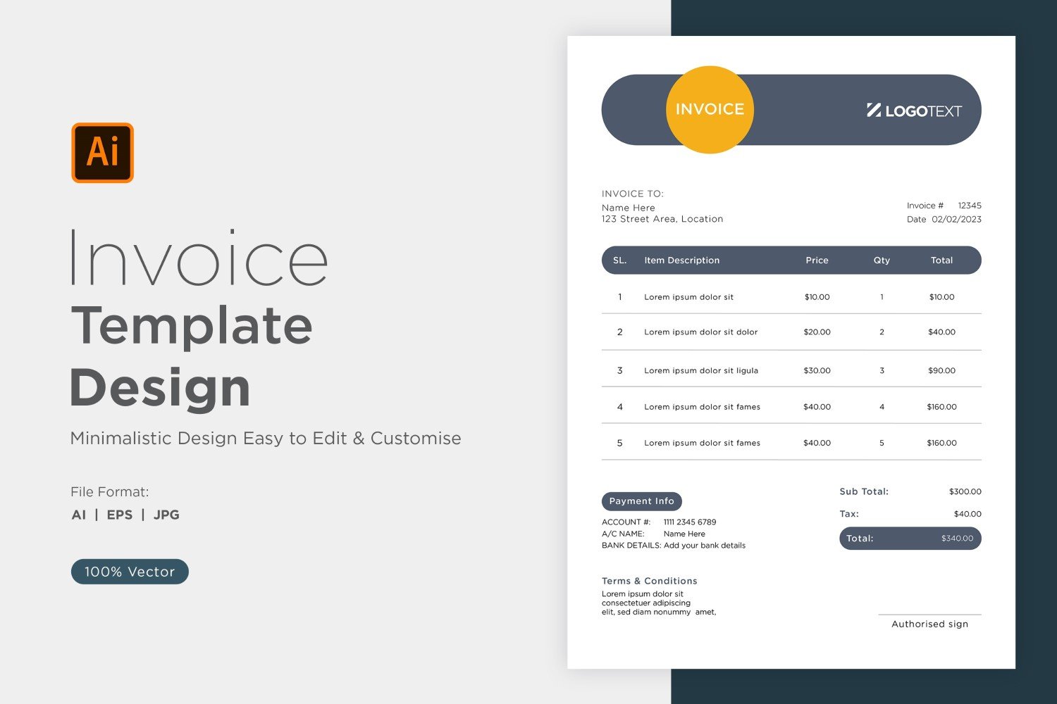 Kit Graphique #320817 Invoices Invoice Divers Modles Web - Logo template Preview