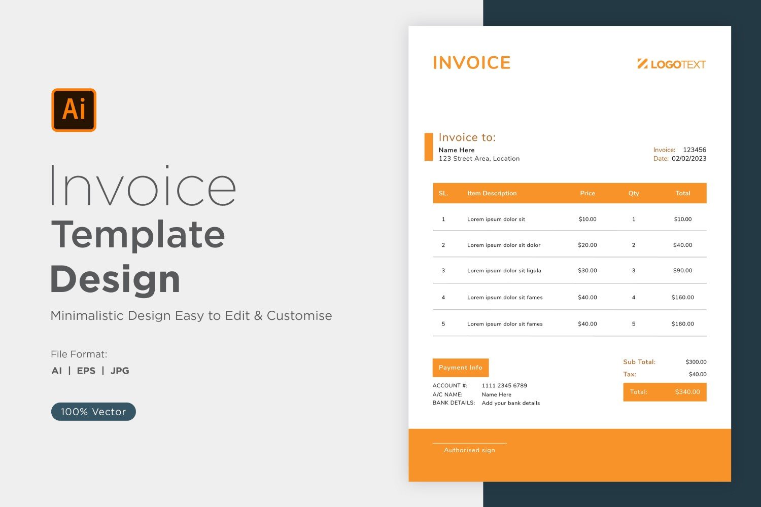 Kit Graphique #320822 Invoices Invoice Divers Modles Web - Logo template Preview