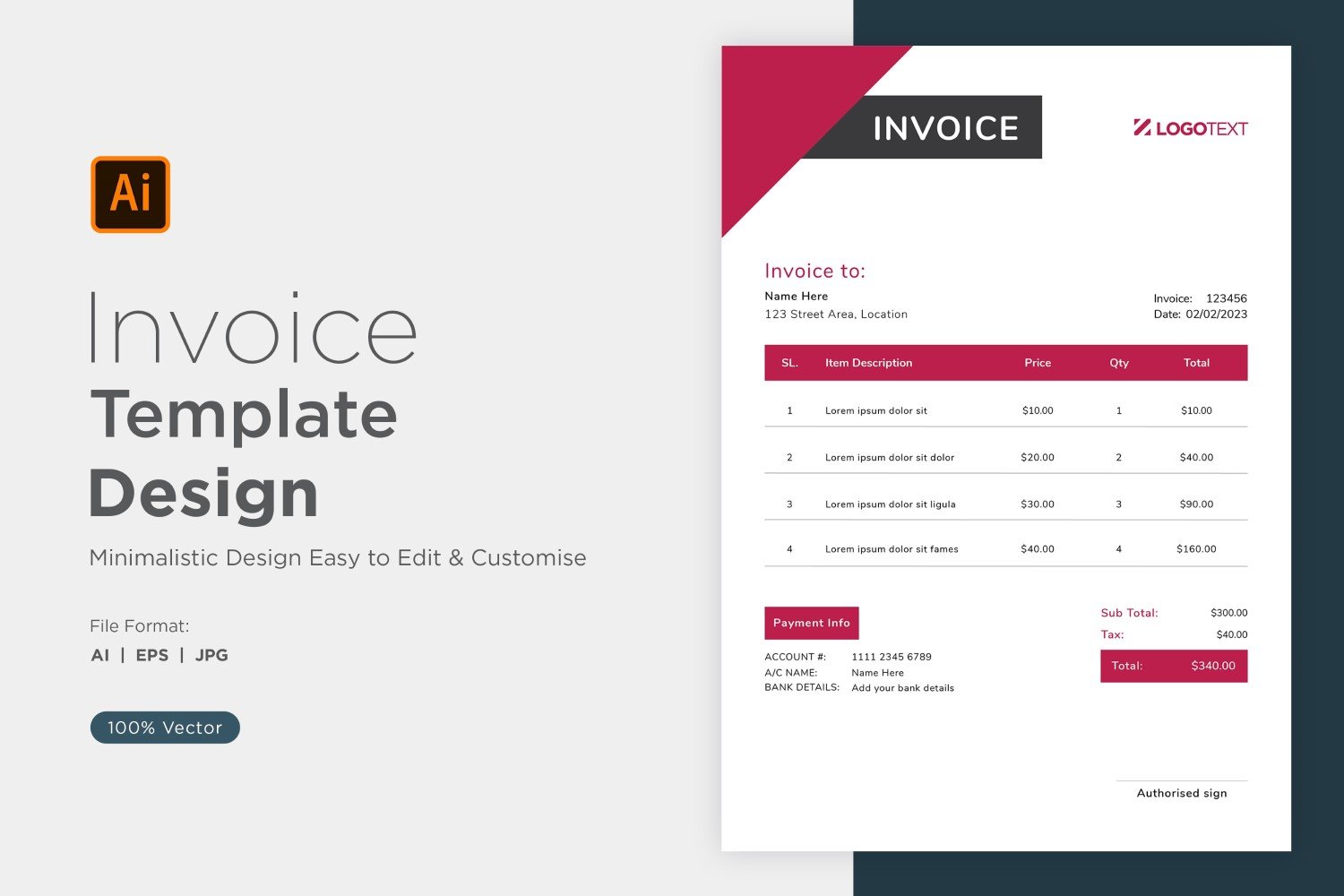 Kit Graphique #320831 Invoices Invoice Divers Modles Web - Logo template Preview