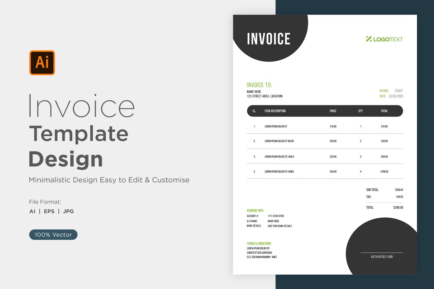 Kit Graphique #320845 Invoices Invoice Divers Modles Web - Logo template Preview