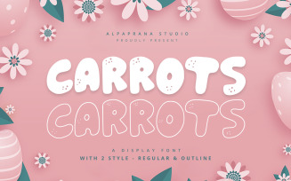 Carrots - Playful Display Font