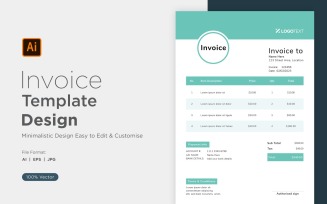Corporate Invoice Design Template Bill form Business Payments Details Design Template 10