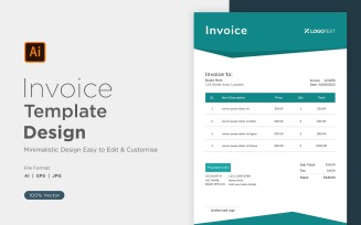 Corporate Invoice Design Template Bill form Business Payments Details Design Template 12