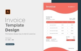 Corporate Invoice Design Template Bill form Business Payments Details Design Template 13