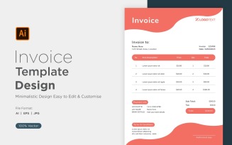 Corporate Invoice Design Template Bill form Business Payments Details Design Template 15