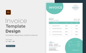 Corporate Invoice Design Template Bill form Business Payments Details Design Template 18