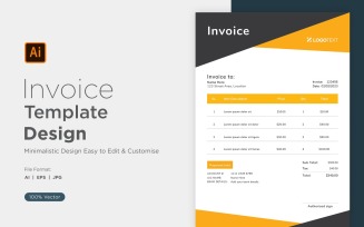 Corporate Invoice Design Template Bill form Business Payments Details Design Template 21
