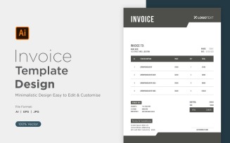 Corporate Invoice Design Template Bill form Business Payments Details Design Template 27