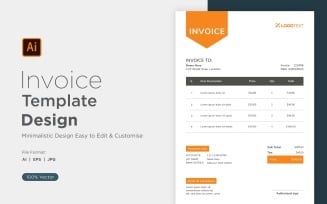 Corporate Invoice Design Template Bill form Business Payments Details Design Template 28