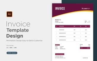 Corporate Invoice Design Template Bill form Business Payments Details Design Template 31