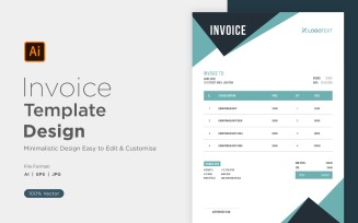 Corporate Invoice Design Template Bill form Business Payments Details Design Template 33