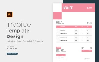 Corporate Invoice Design Template Bill form Business Payments Details Design Template 35