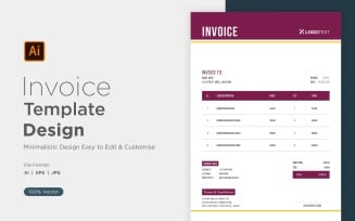 Corporate Invoice Design Template Bill form Business Payments Details Design Template 36