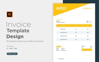 Corporate Invoice Design Template Bill form Business Payments Details Design Template 39