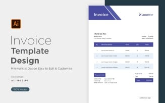 Corporate Invoice Design Template Bill form Business Payments Details Design Template 42