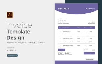 Corporate Invoice Design Template Bill form Business Payments Details Design Template 45