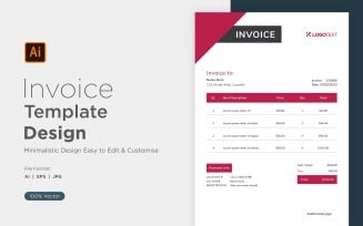 Corporate Invoice Design Template Bill form Business Payments Details Design Template 46