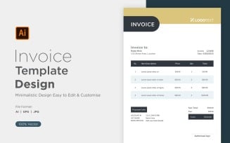 Corporate Invoice Design Template Bill form Business Payments Details Design Template 49
