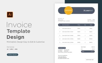 Corporate Invoice Design Template Bill form Business Payments Details Design Template 54