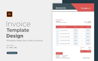 Corporate Invoice Design Template Bill form Business Payments Details Design Template 59