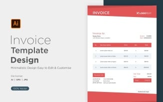 Corporate Invoice Design Template Bill form Business Payments Details Design Template 69