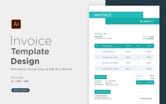 Corporate Invoice Design Template Bill form Business Payments Details Design Template 71