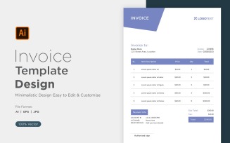 Corporate Invoice Design Template Bill form Business Payments Details Design Template 72