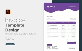 Corporate Invoice Design Template Bill form Business Payments Details Design Template 79
