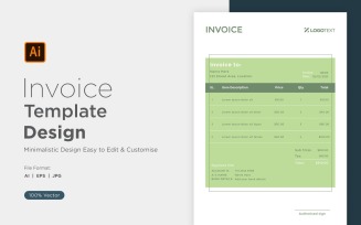 Corporate Invoice Design Template Bill form Business Payments Details Design Template 84