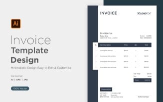 Corporate Invoice Design Template Bill form Business Payments Details Design Template 90