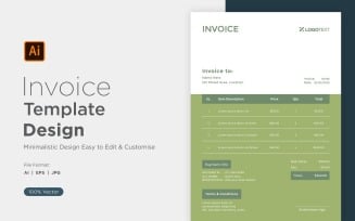 Corporate Invoice Design Template Bill form Business Payments Details Design Template 95