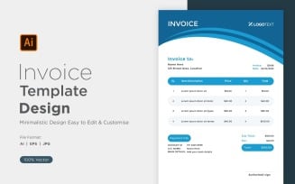 Corporate Invoice Design Template Bill form Business Payments Details Design Template 96
