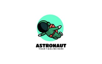 Astronaut Cartoon Logo Design