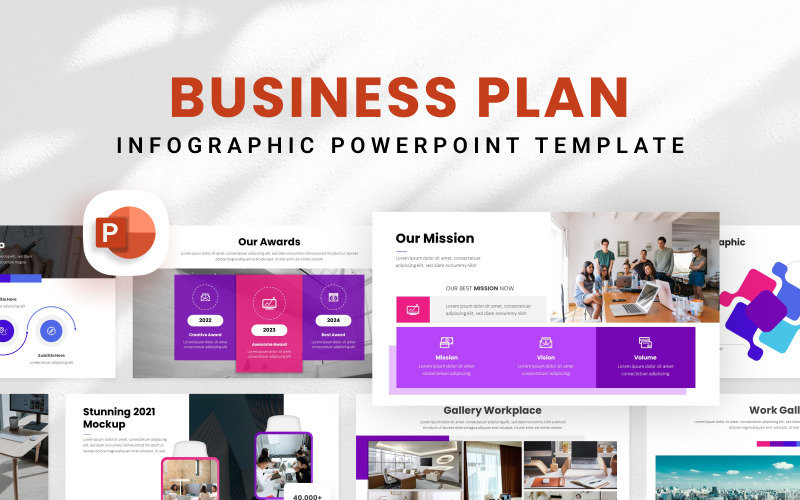 Business Plan Infographic Presentation Template PowerPoint Template