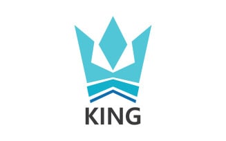 Crown King And Princes Logo Template vector V8