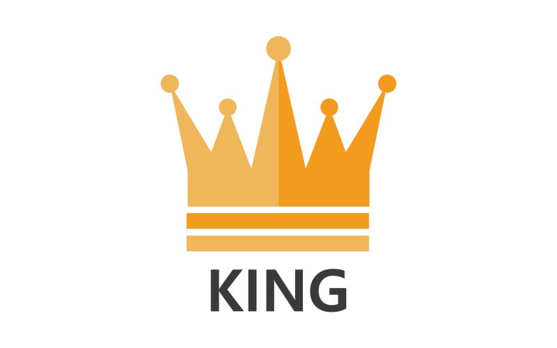 Crown King And Princes Logo Template vector V9