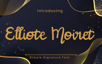 Elliote Moiret - Simple Signature Font