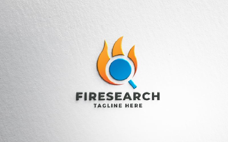 Fire Search Logo Pro Template Logo Template