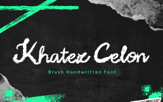 Khatez Celon - Brush Handwritten Font