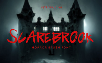 Scarebrook - Horror Brush Font
