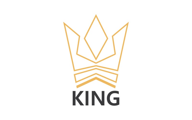 Crown King And Princes Logo Template vector V24