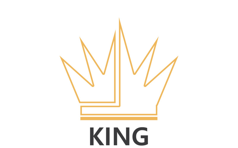 Crown King And Princes Logo Template vector V27