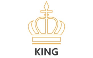 Crown King And Princes Logo Template vector V28