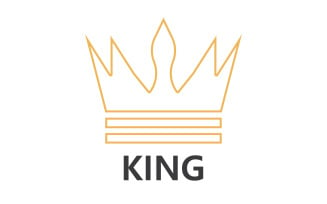 Crown King And Princes Logo Template vector V29
