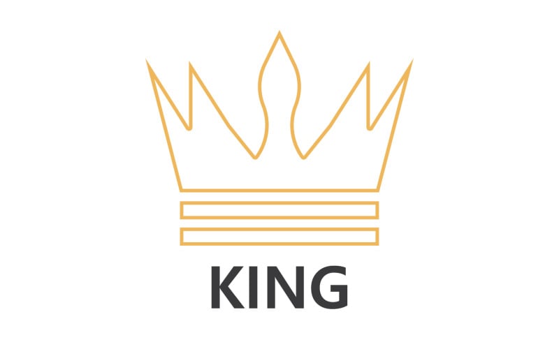 Crown King And Princes Logo Template vector V29