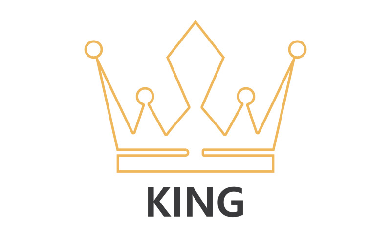 Crown King And Princes Logo Template vector V30
